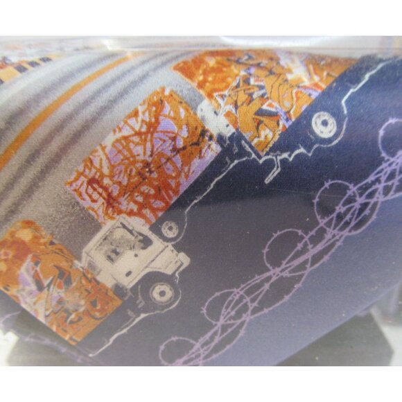 Mens Silk Tie Hanky and Cuff Link Set by Graffitie New in Box - Picture 10 of 14